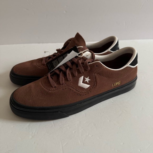 Converse Shoes - Converse Louie Lopez Pro Skate Brown Black Low-Top Sneakers Women 10 Men 8.5
